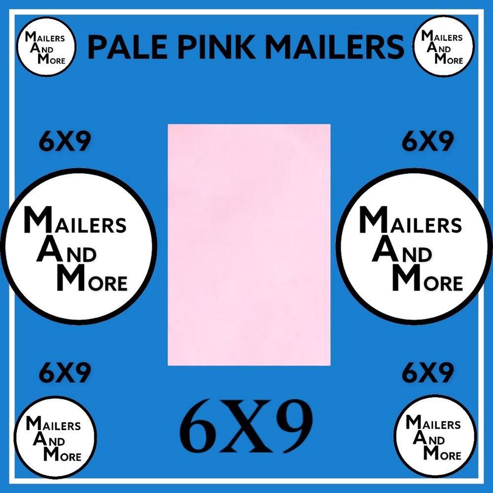 50 6X9 Poly Mailers Pale Pink Shipping Envelopes PRICE IS FIRM - Picture 3 of 4